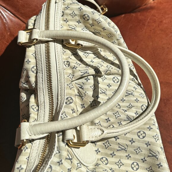 LOUIS VUITTON Monogram Mini Lin Croisette Marina GM Hand Bag satchel - Picture 10 of 15